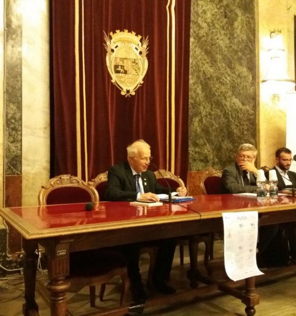 L'intervento di Hafez Haidar nel Salone d'Onore del Municipio di Cuneo