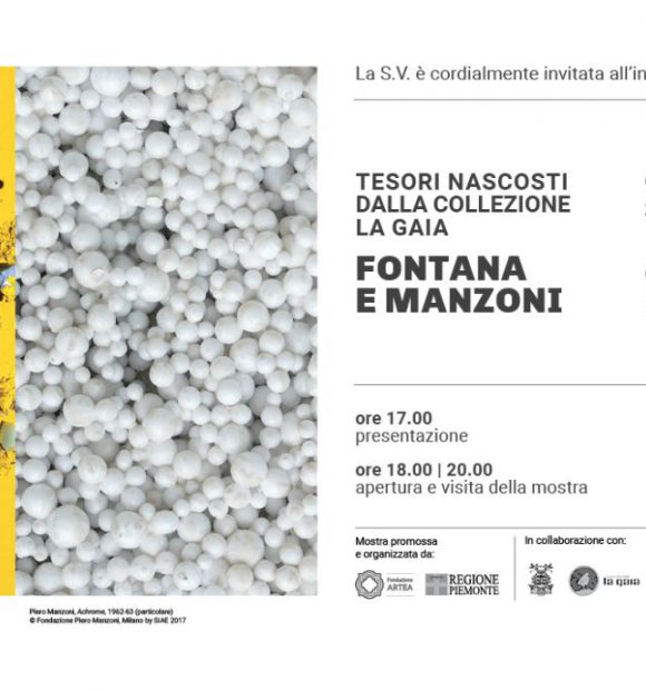 L'invito all'inaugurazione della mostra