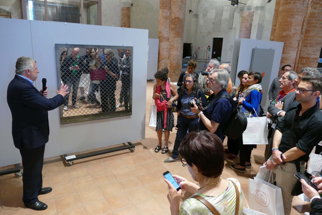 Un'immagine della mostra "Io non amo la natura" allestita lo scorso anno nell’ex Chiesa di San Francesco