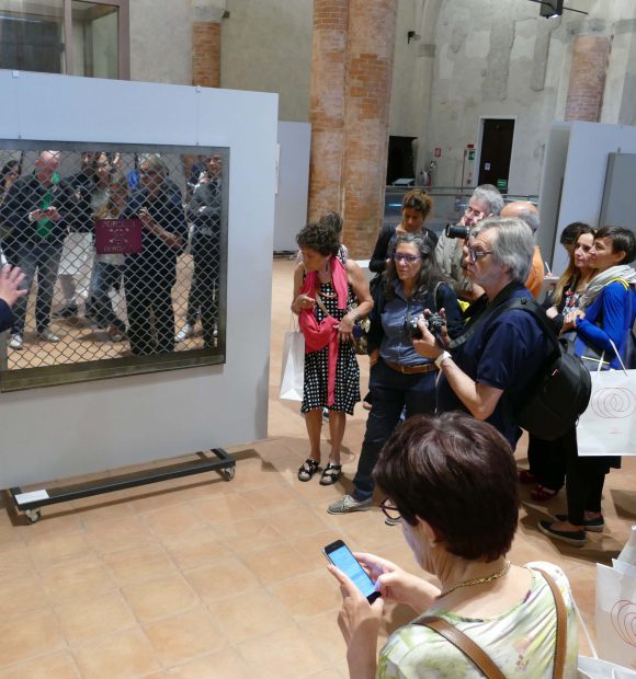 Un'immagine della mostra "Io non amo la natura" allestita lo scorso anno nell’ex Chiesa di San Francesco